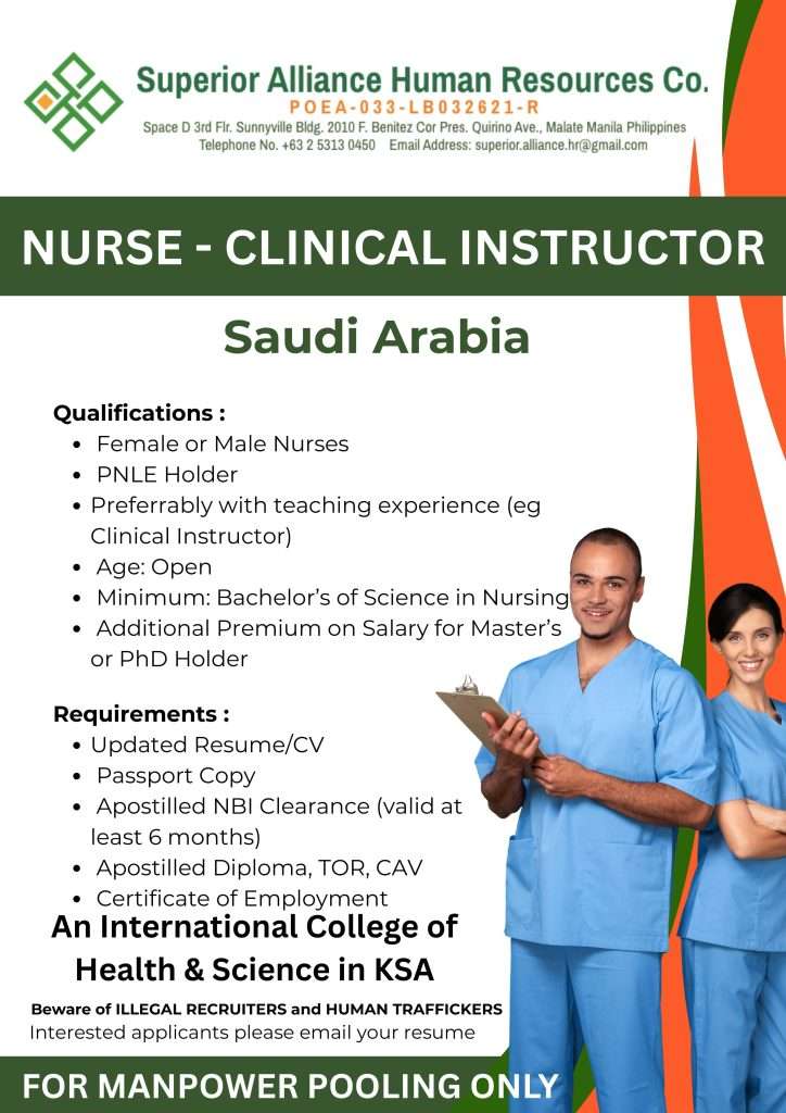 Nurse Clinical Instructor - Saudi Arabia-optimized